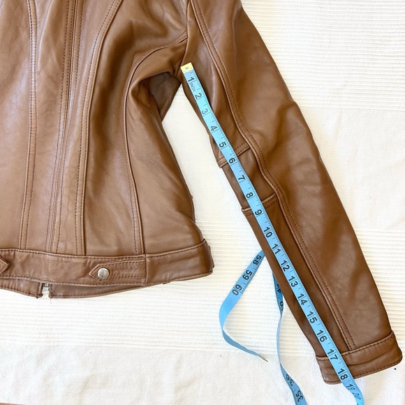 Michael Kors Moto Leather Jacket - Picture 11 of 15